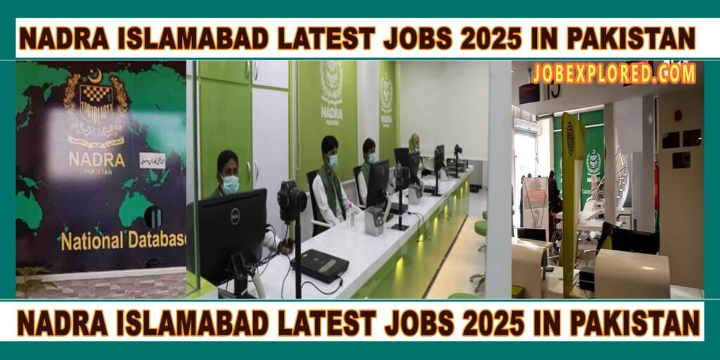 NADRA Islamabad Latest Jobs 2025 in Pakistan picture