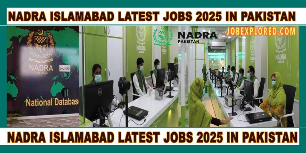 NADRA Islamabad Latest Jobs 2025 in Pakistan picture